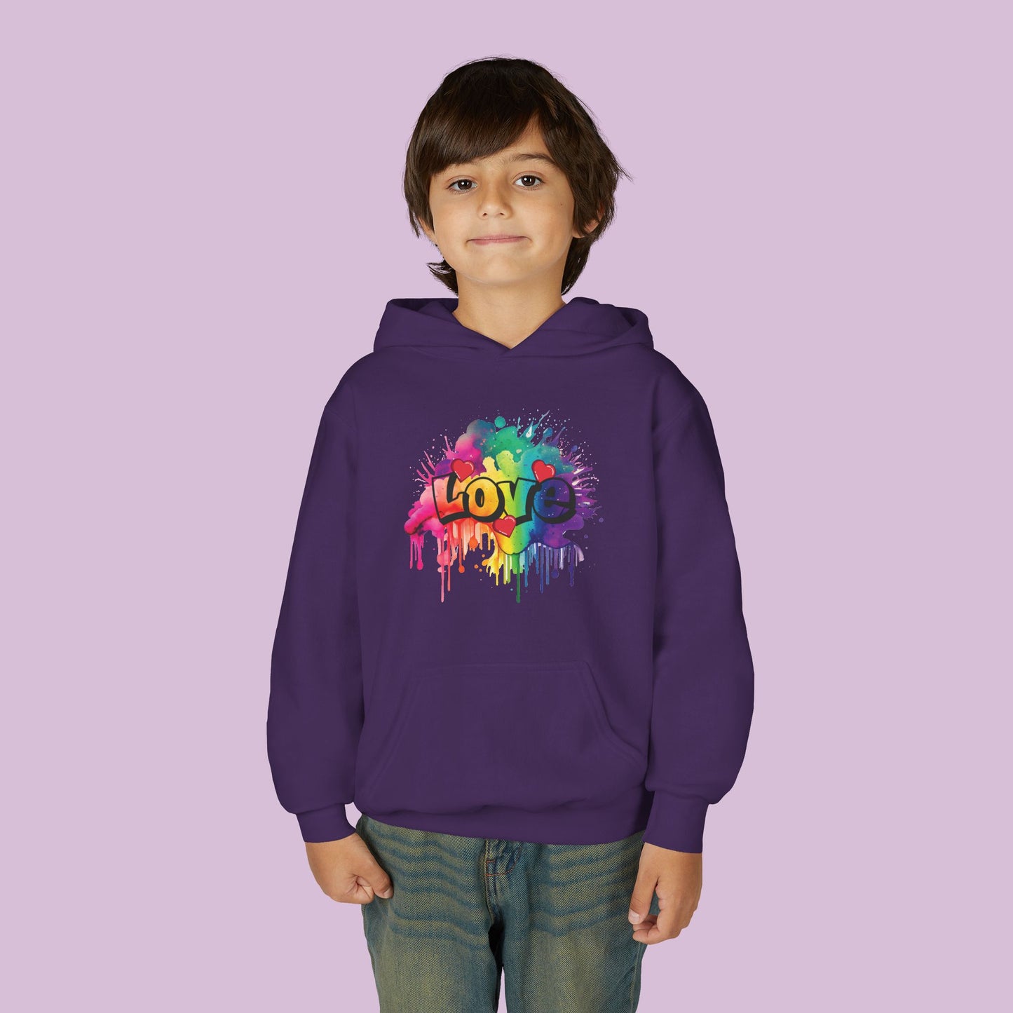 Love Color Bomb Youth Hoodie