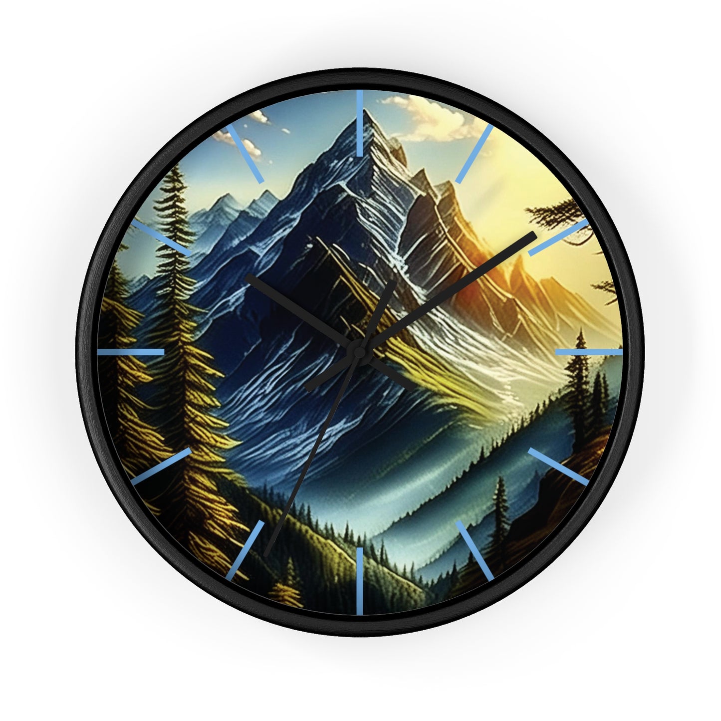 Mystic Mountains Wall Clock