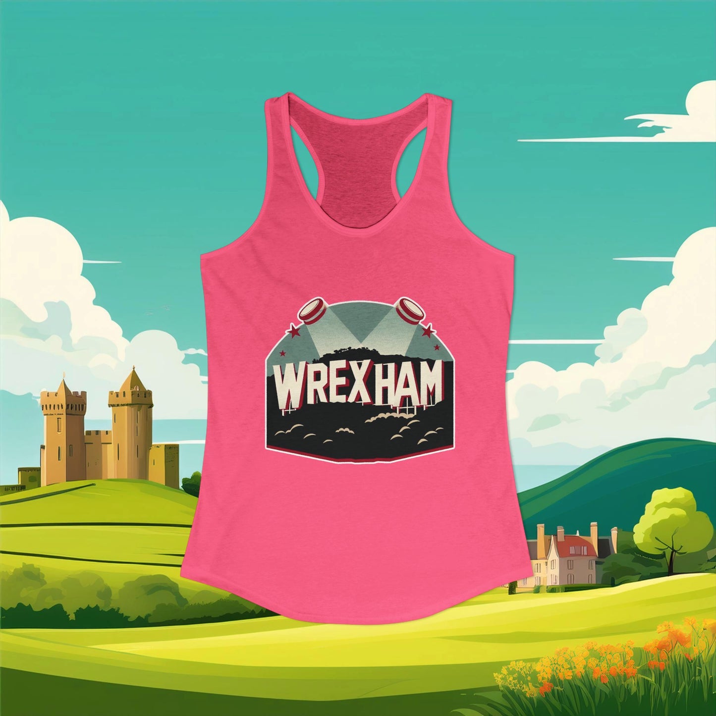 Wrexham Hollywood Sign Women's Racerback Tank