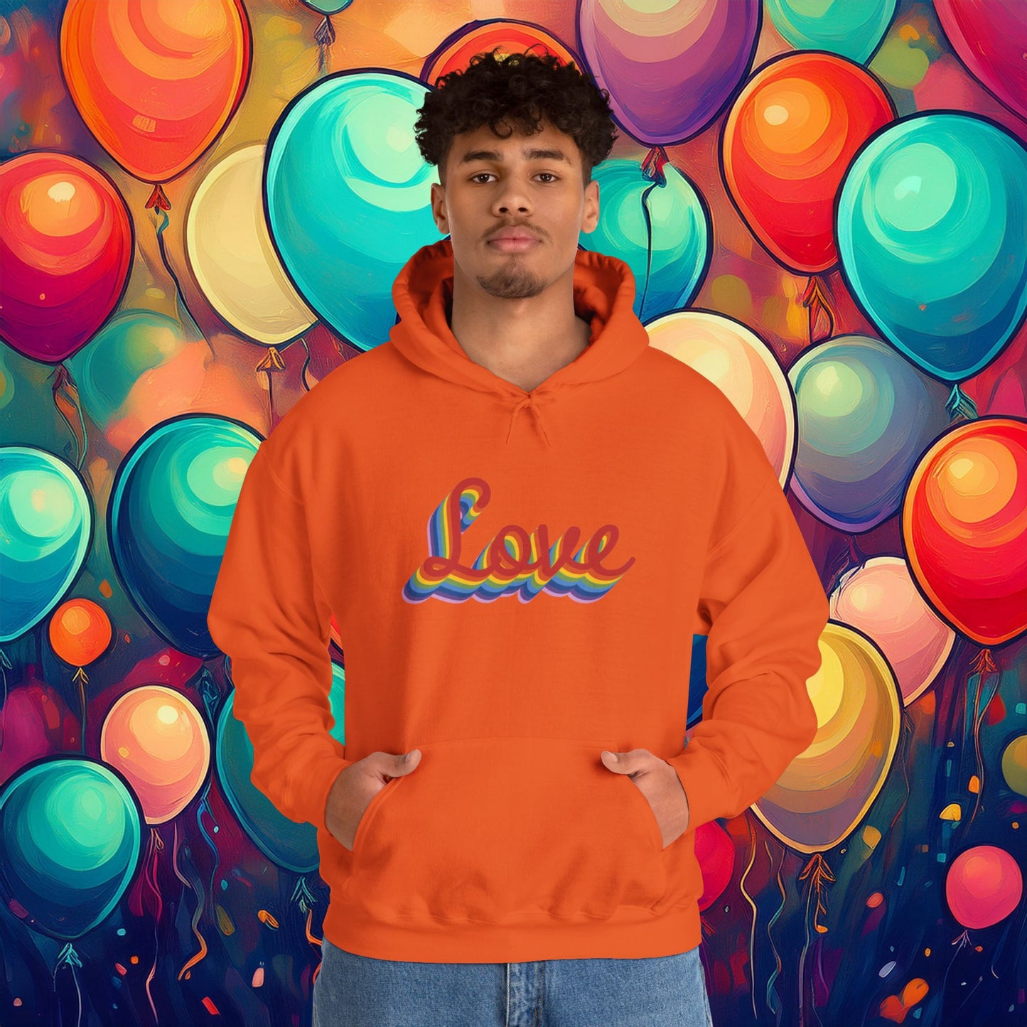 Rainbow Love Unisex Hoodie