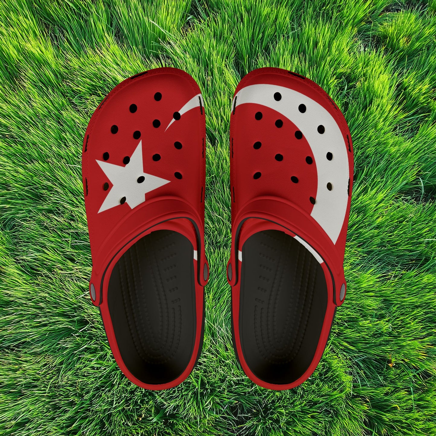 The Turkiye Flag Foam Clogs