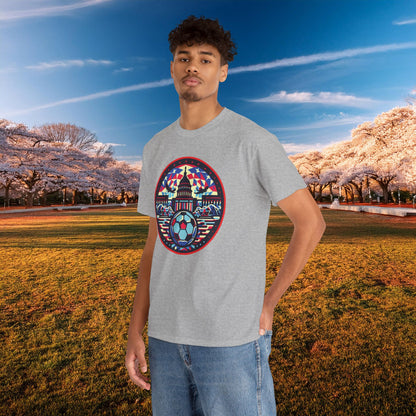 Vibrant Geometric DC Soccer Tee