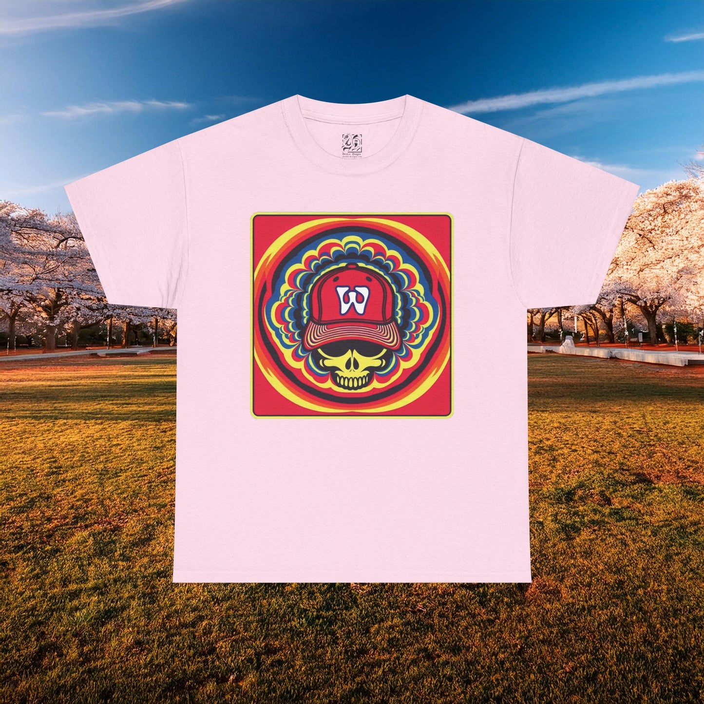 Psychedelic Funky W Skull Tee