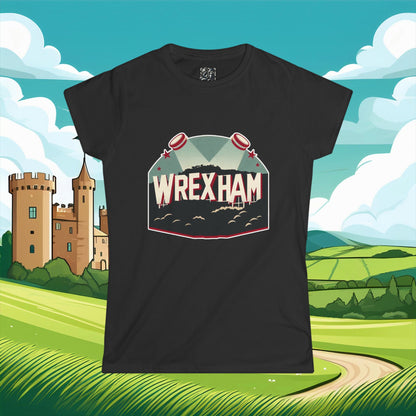 Wrexham Hollywood Sign Women's Softstyle Tee