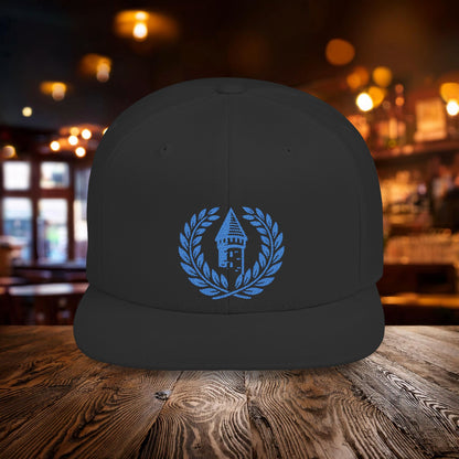 Blue Everton Logo Flat Bill Snapback