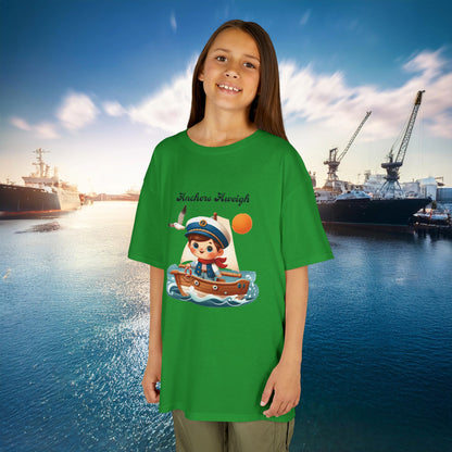 Navy Anchors Aweigh Kids Tee