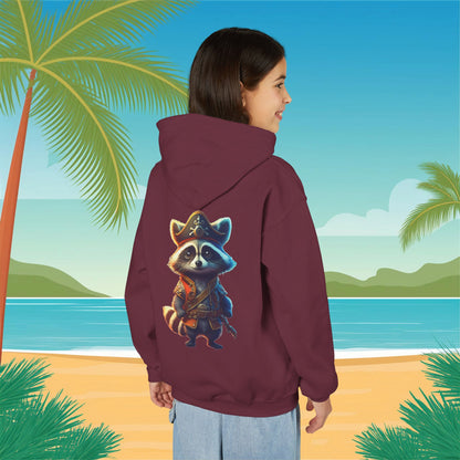 Raccoon Pirate Youth Hoodie