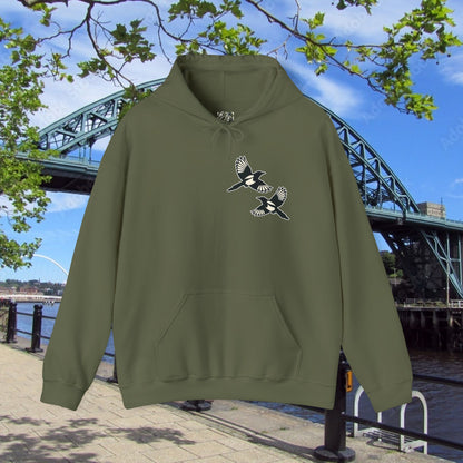 Newcastle United B&W Crest Hoodie