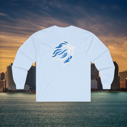 Detroit Football Crest Long Sleeve Tee