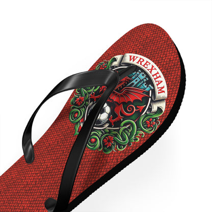 Wrexham Dragon Scale Flip Flops