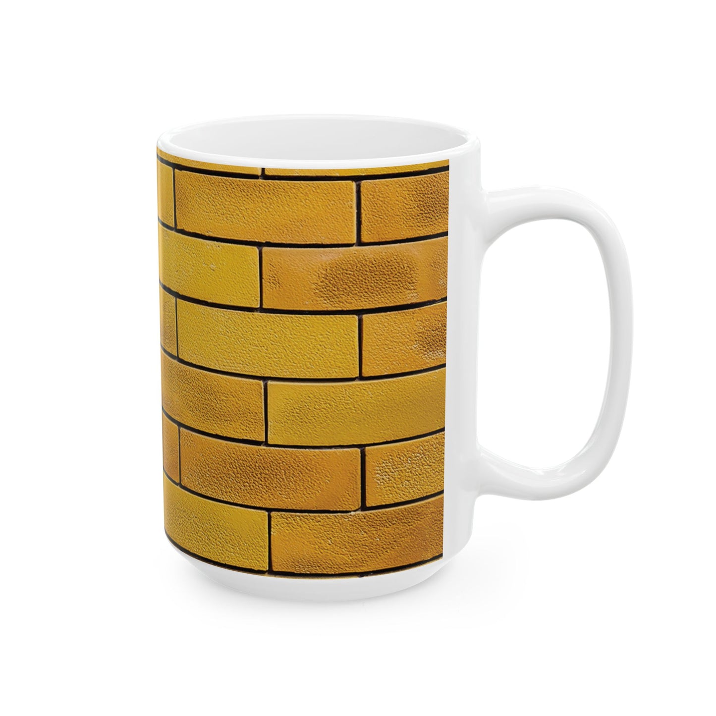 Yellow Brick Wall Ceramic Mug (11oz/15oz)