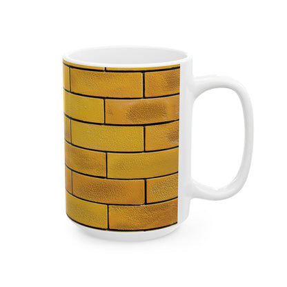 Yellow Brick Wall Ceramic Mug (11oz/15oz)