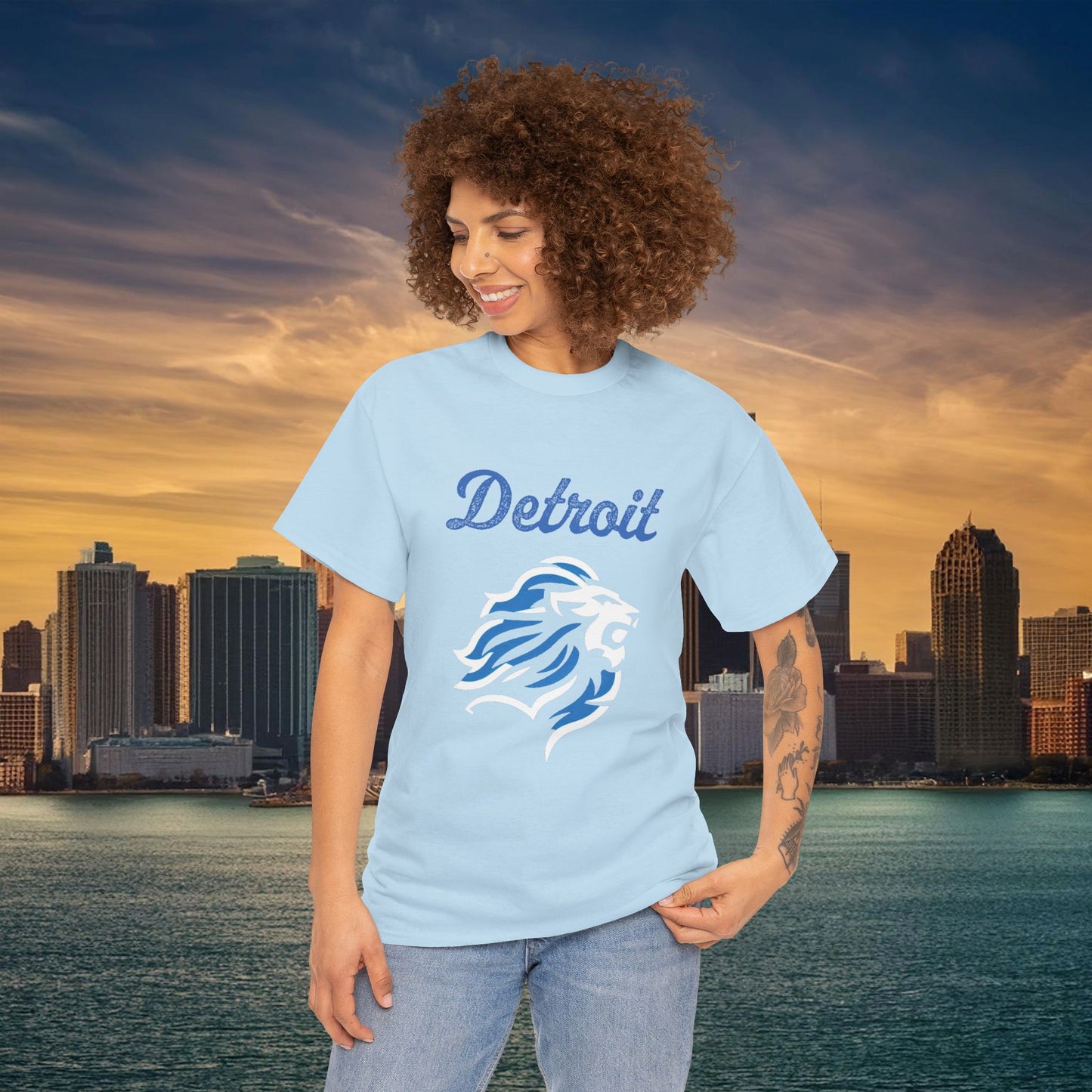Detroit Football Crest Tee