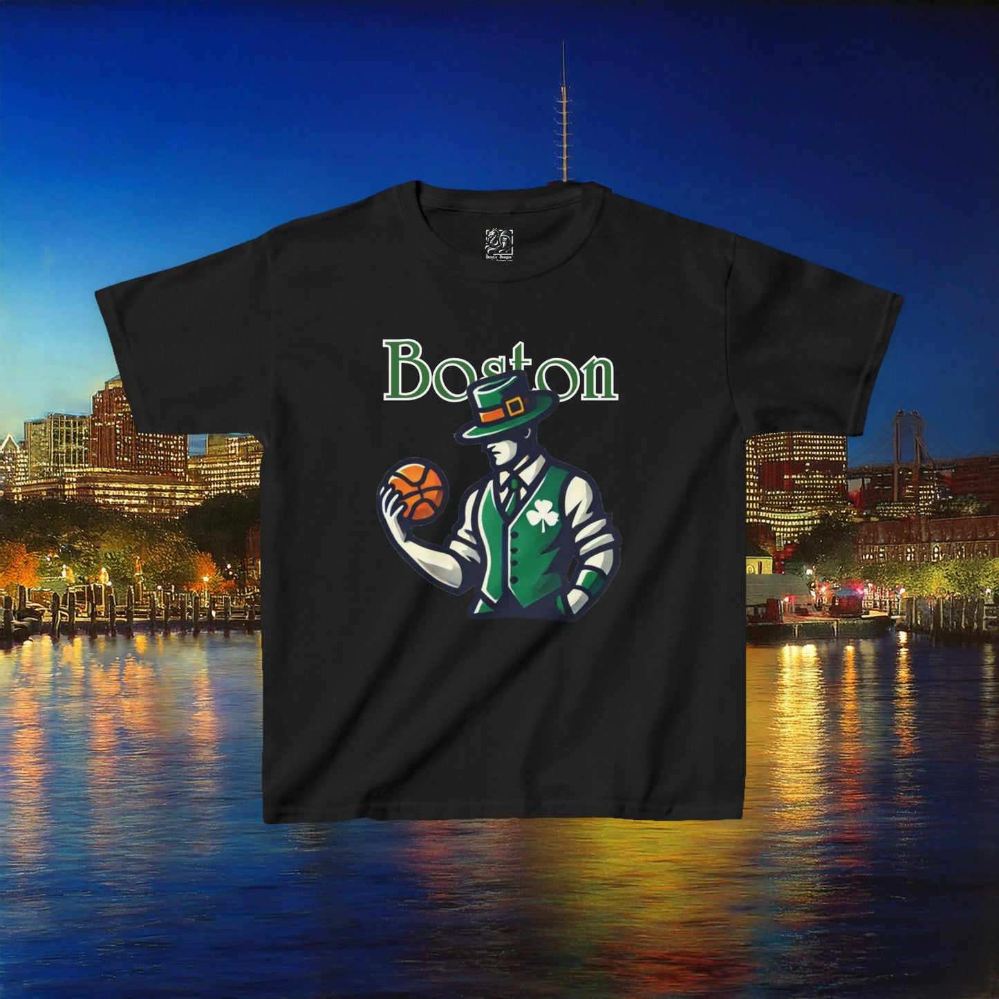 Boston Basketball Kids Tee