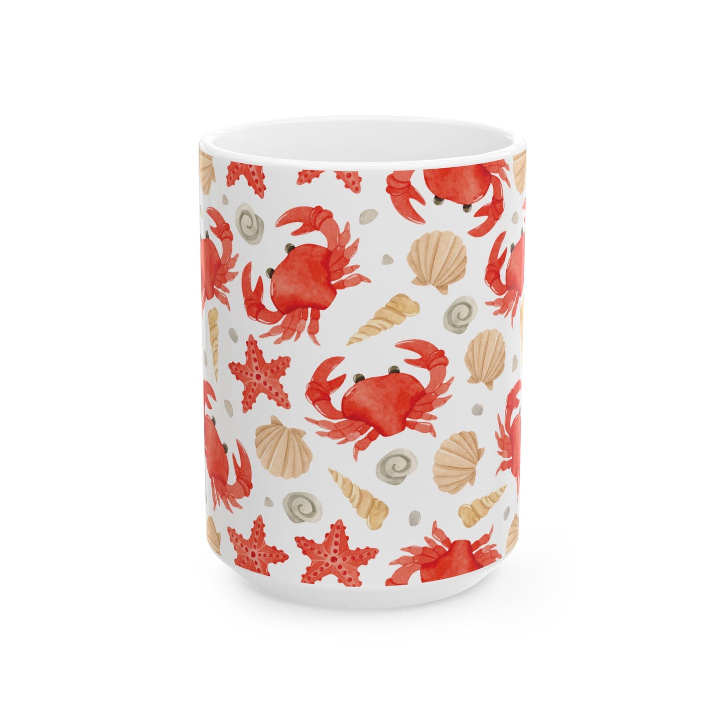 Coastal Crab Ceramic Mug (11oz/15oz)