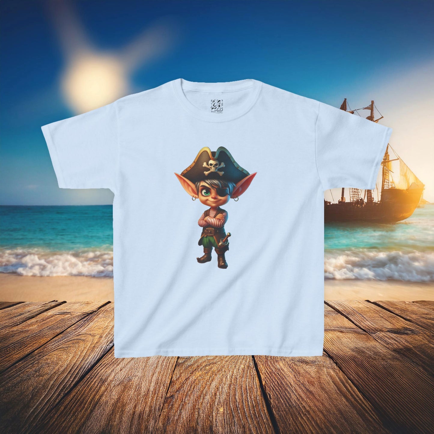 Elf Pirate Kids Tee