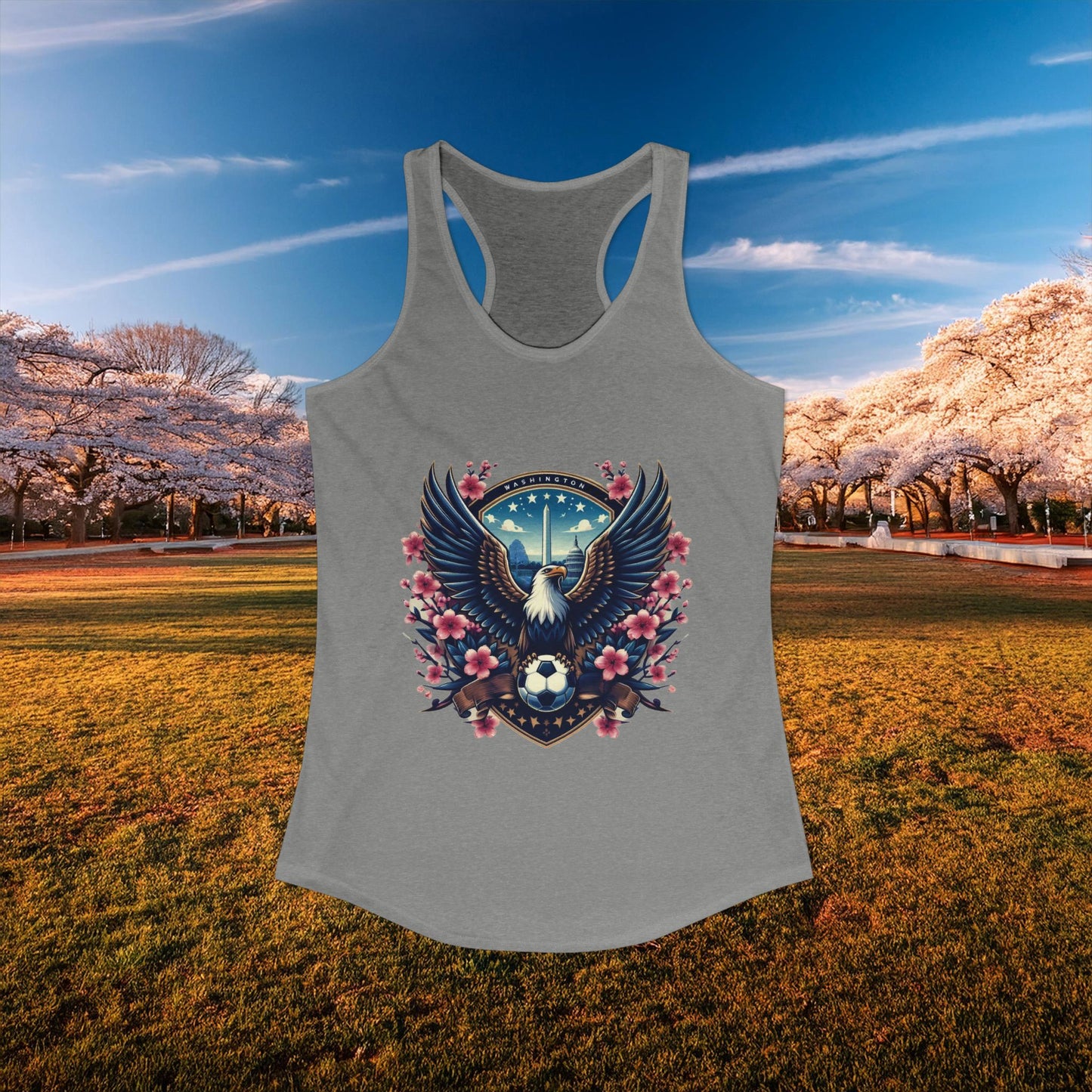 Washington Cherry Blossom Racerback Tank