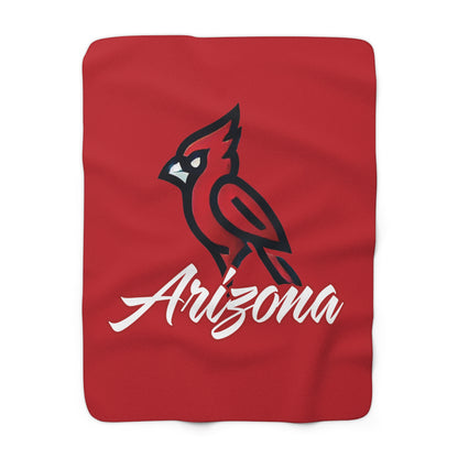 The Arizona Football Sherpa Fleece Blanket