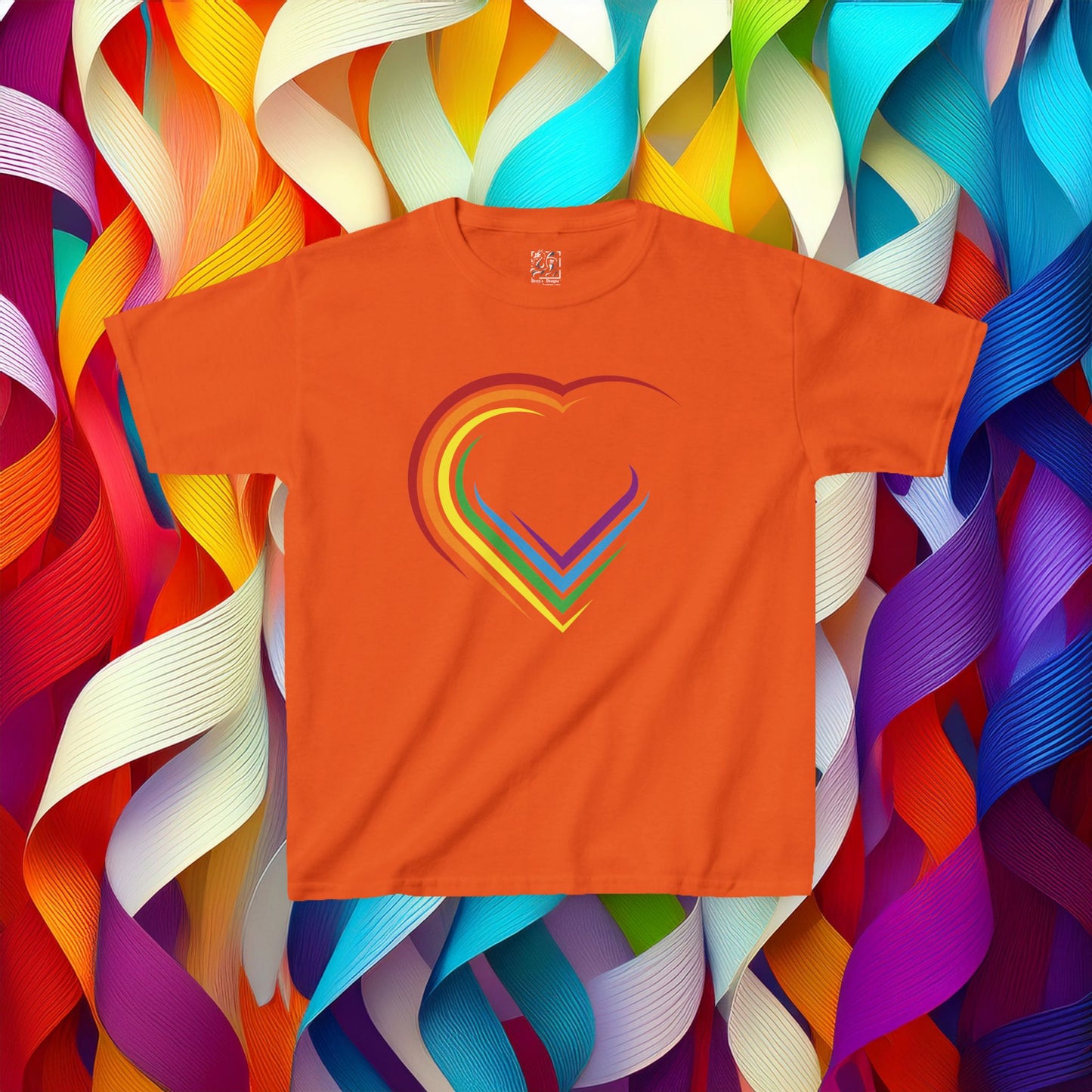 Rainbow Heart Kids Tee