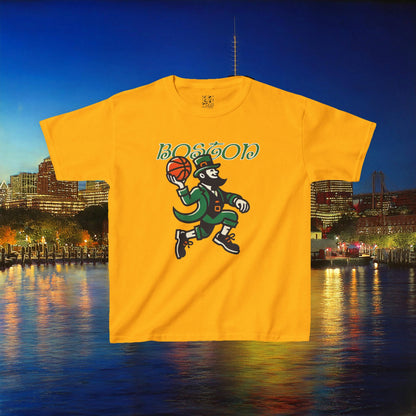 Boston Basketball Logo Kids Tee