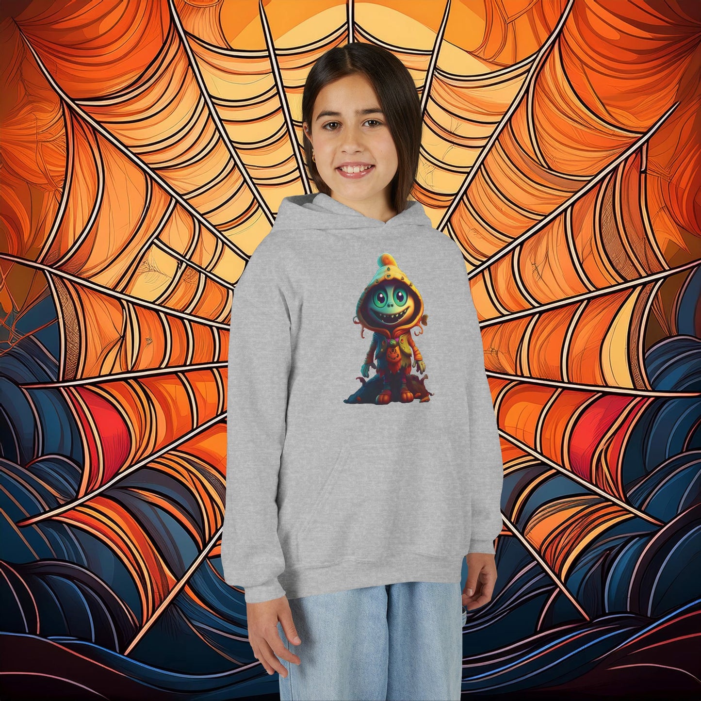 Trick or Treat Monster Youth Hoodie