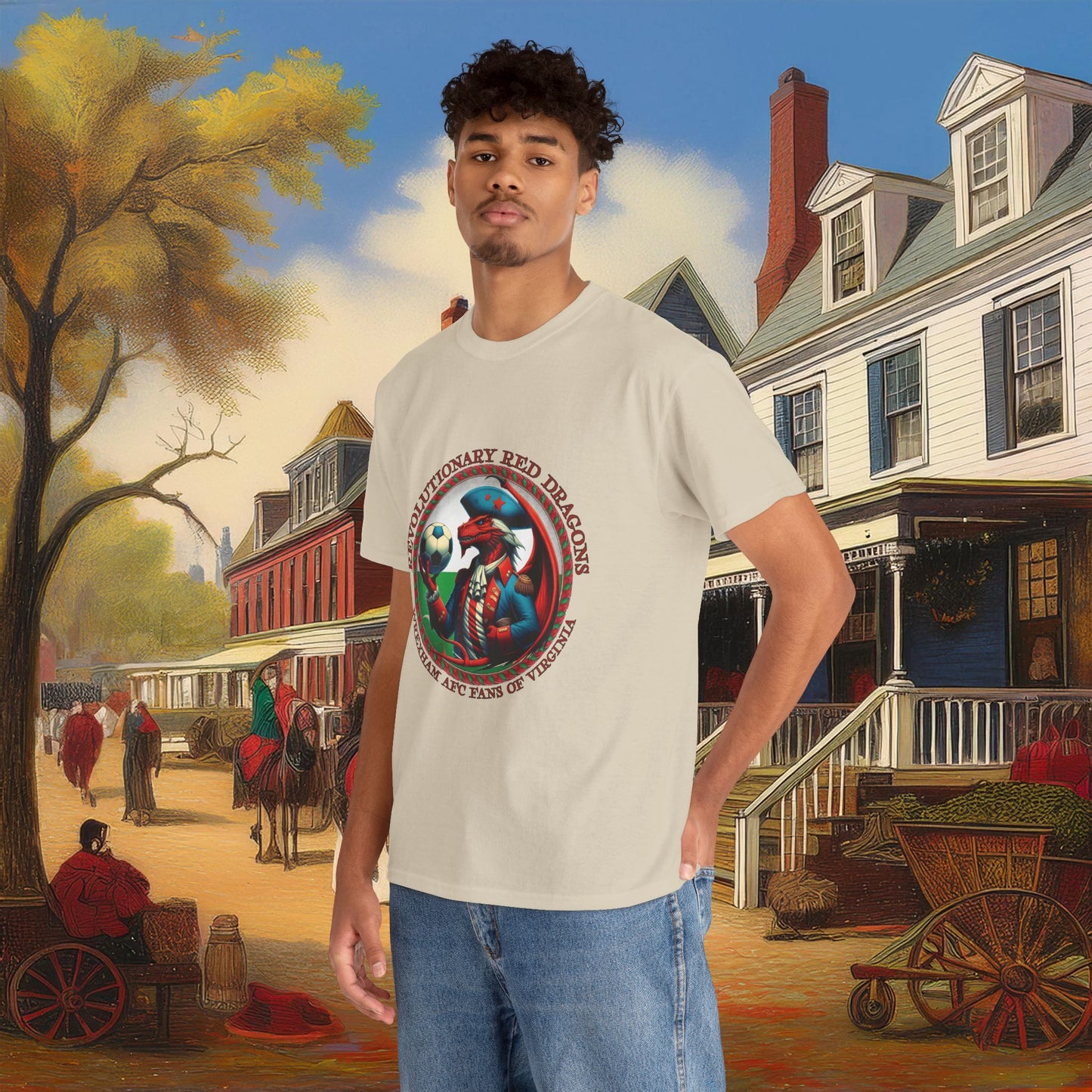 Revolutionary Red Dragons Crest Tee - Alternate