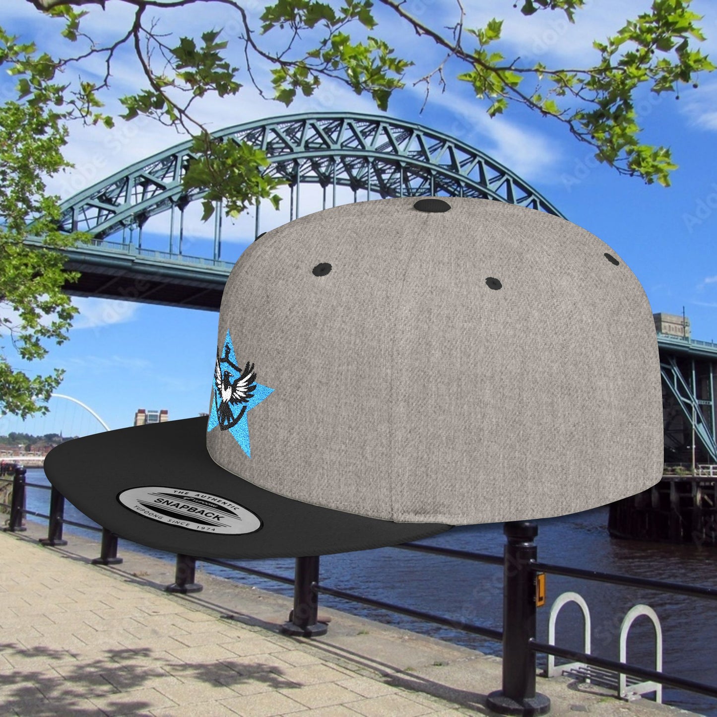 Newcastle United Blue Star Mags Flat Bill Snapback