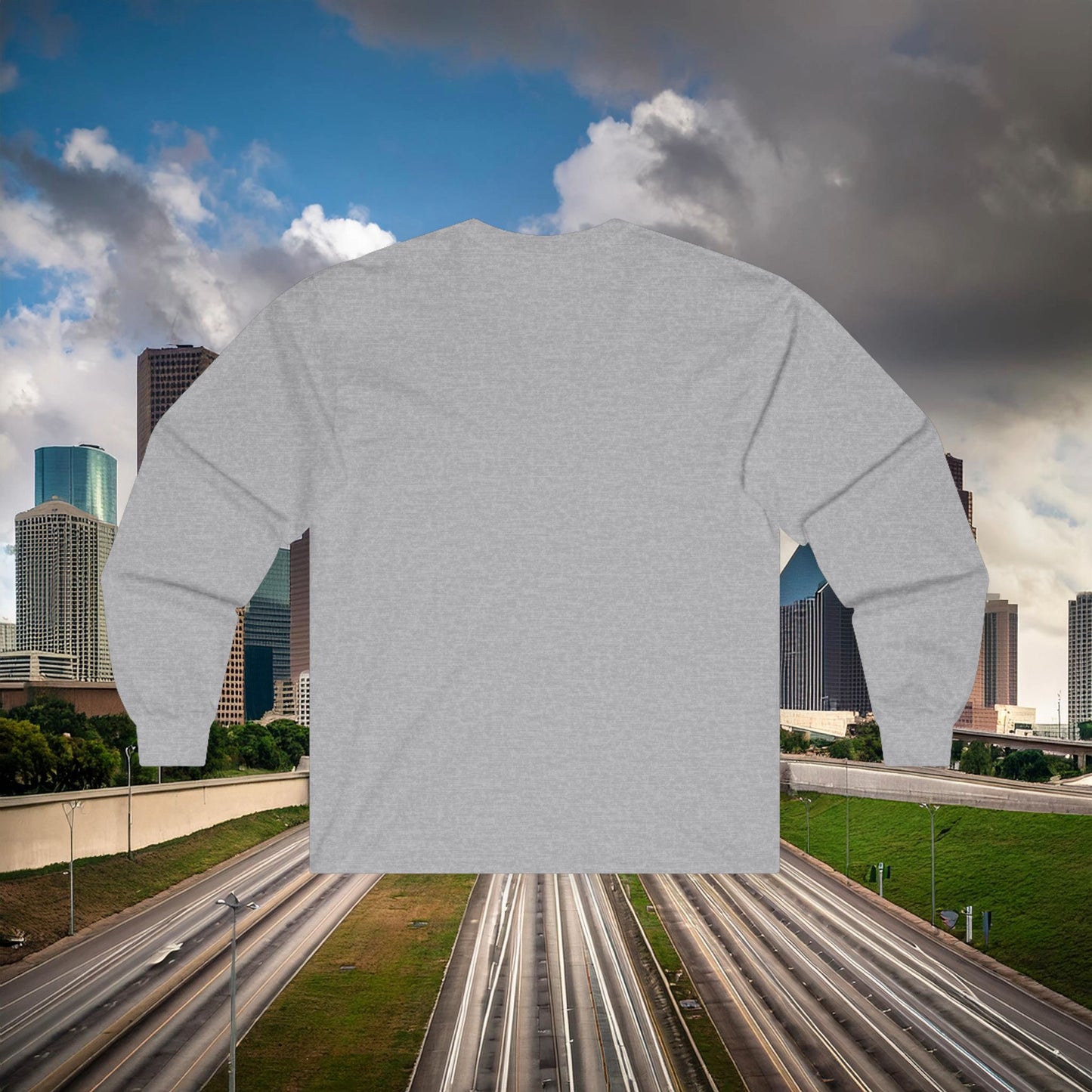 Houston Skull Long Sleeve Tee