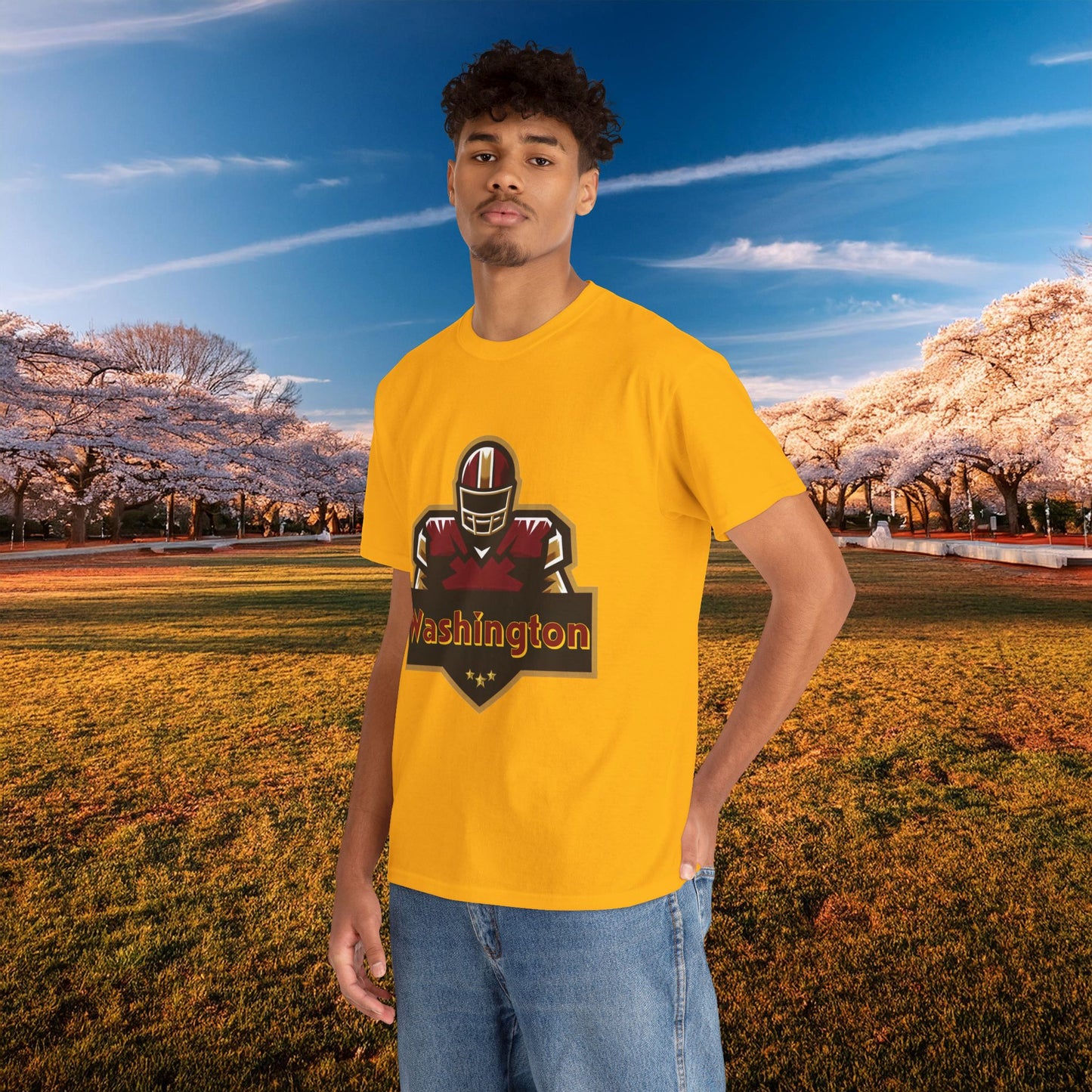 Washington Football Player Logo Tee