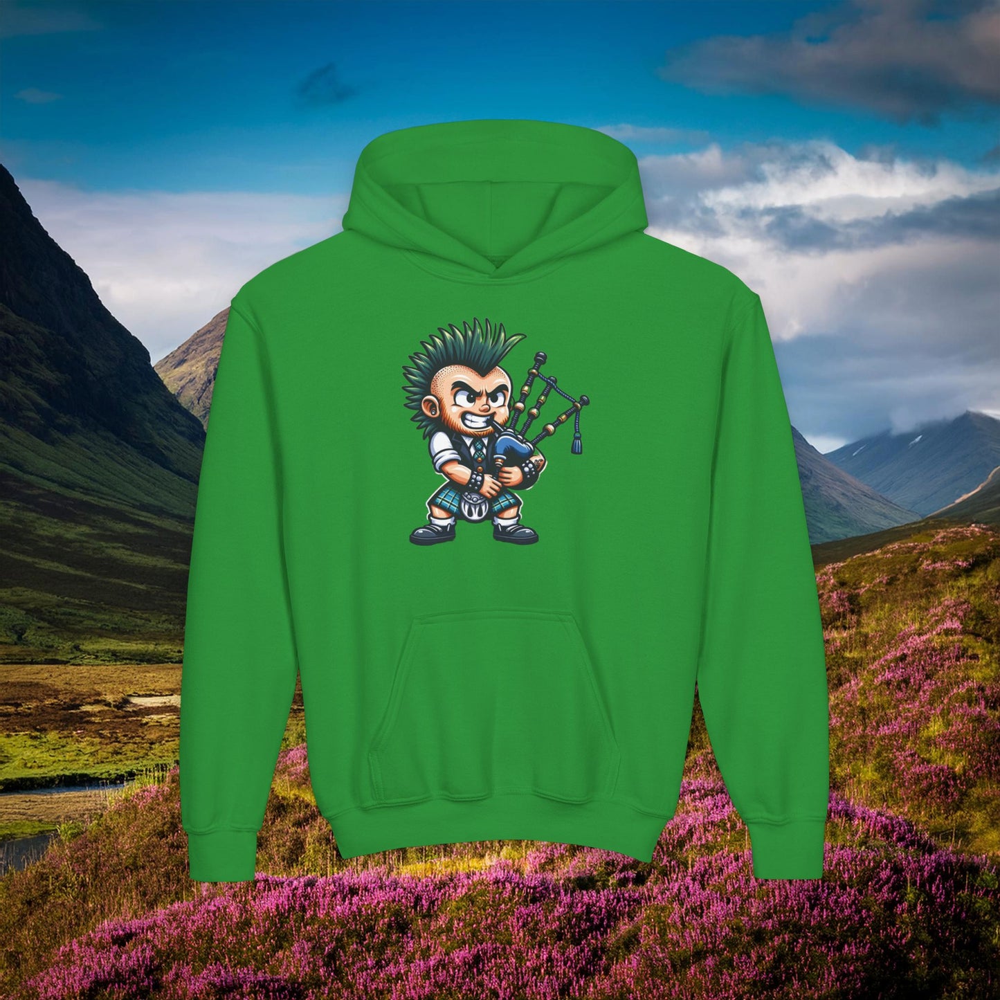 Scottish Punk Youth Hoodie