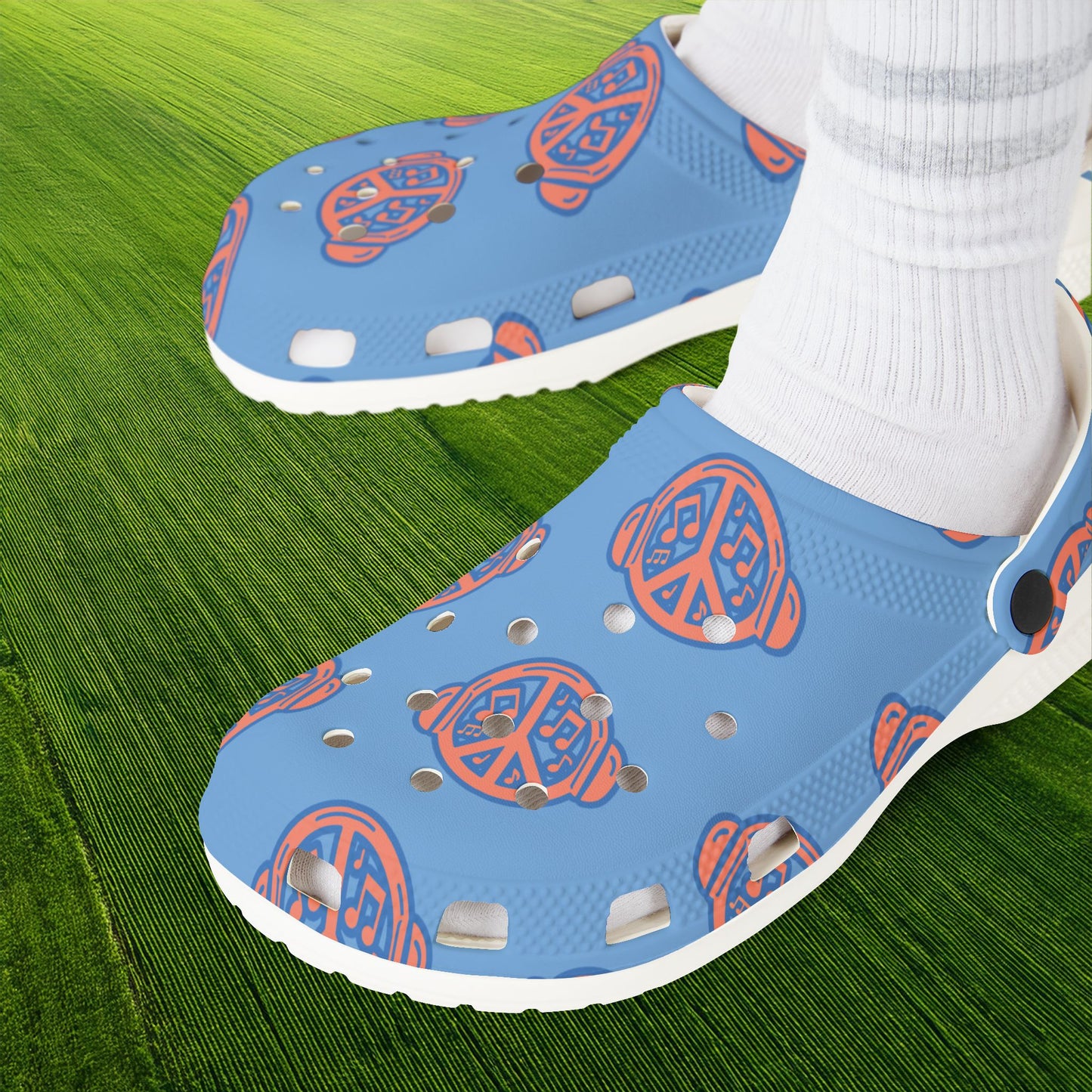 Beats Peace Logo Foam Clogs