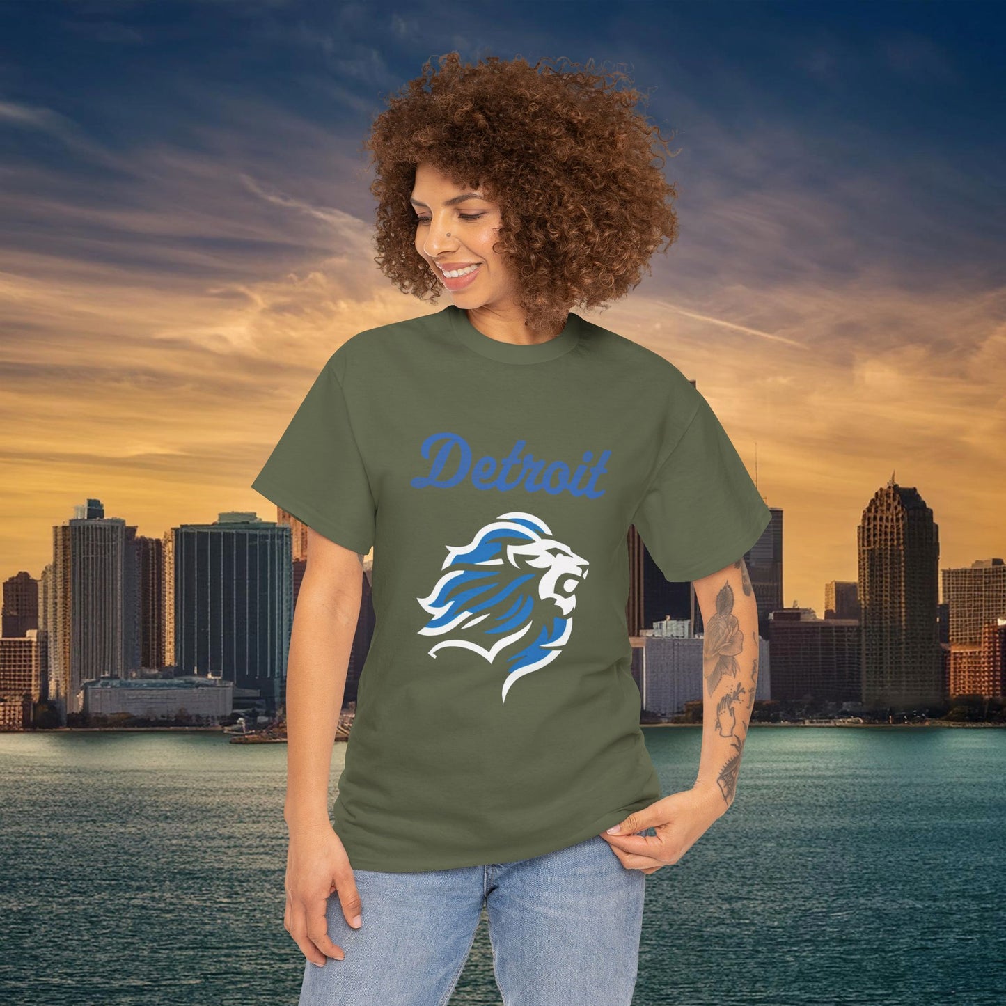 Detroit Football Crest Tee