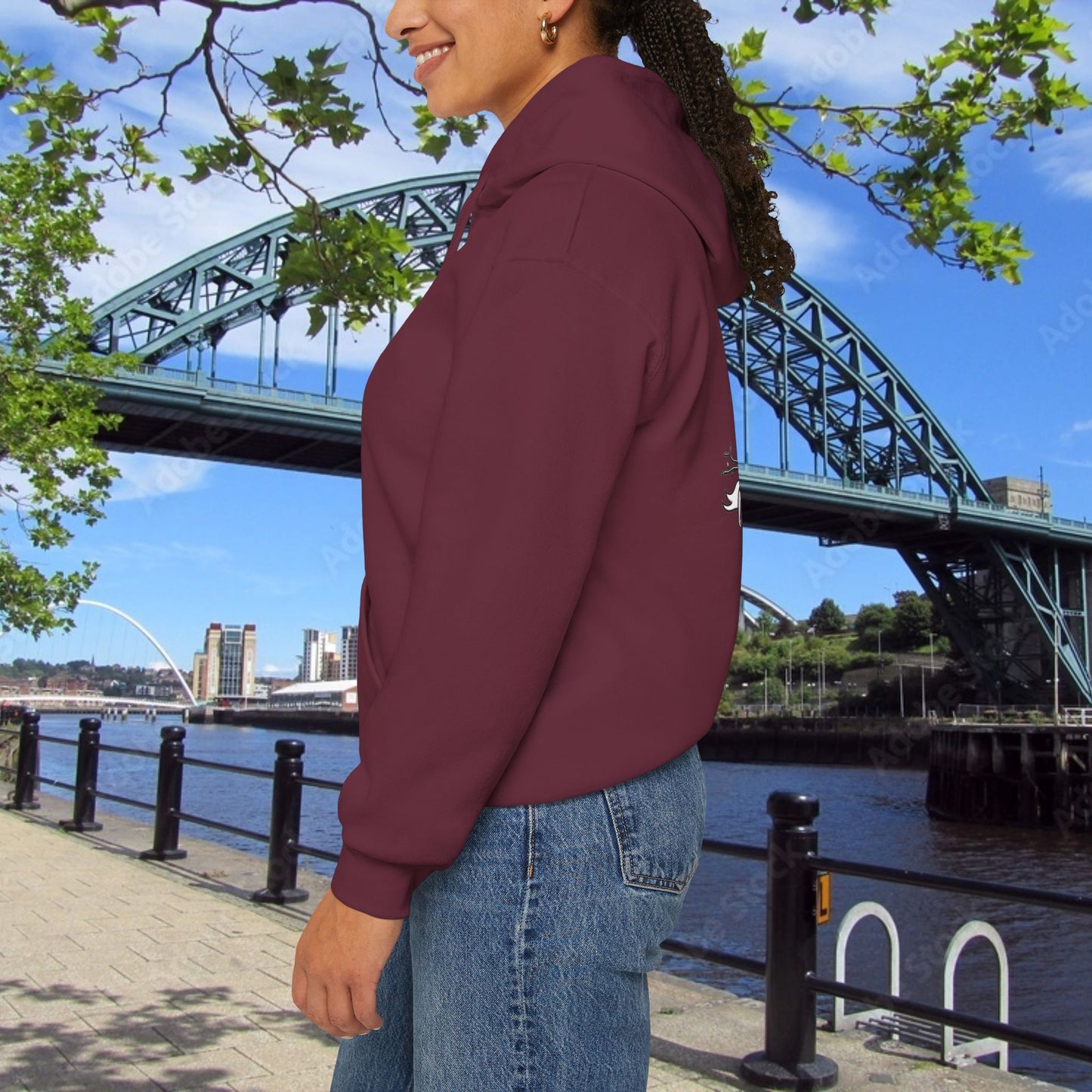 Newcastle United Howay The Lasses B&W (Twin Mags) Hoodie