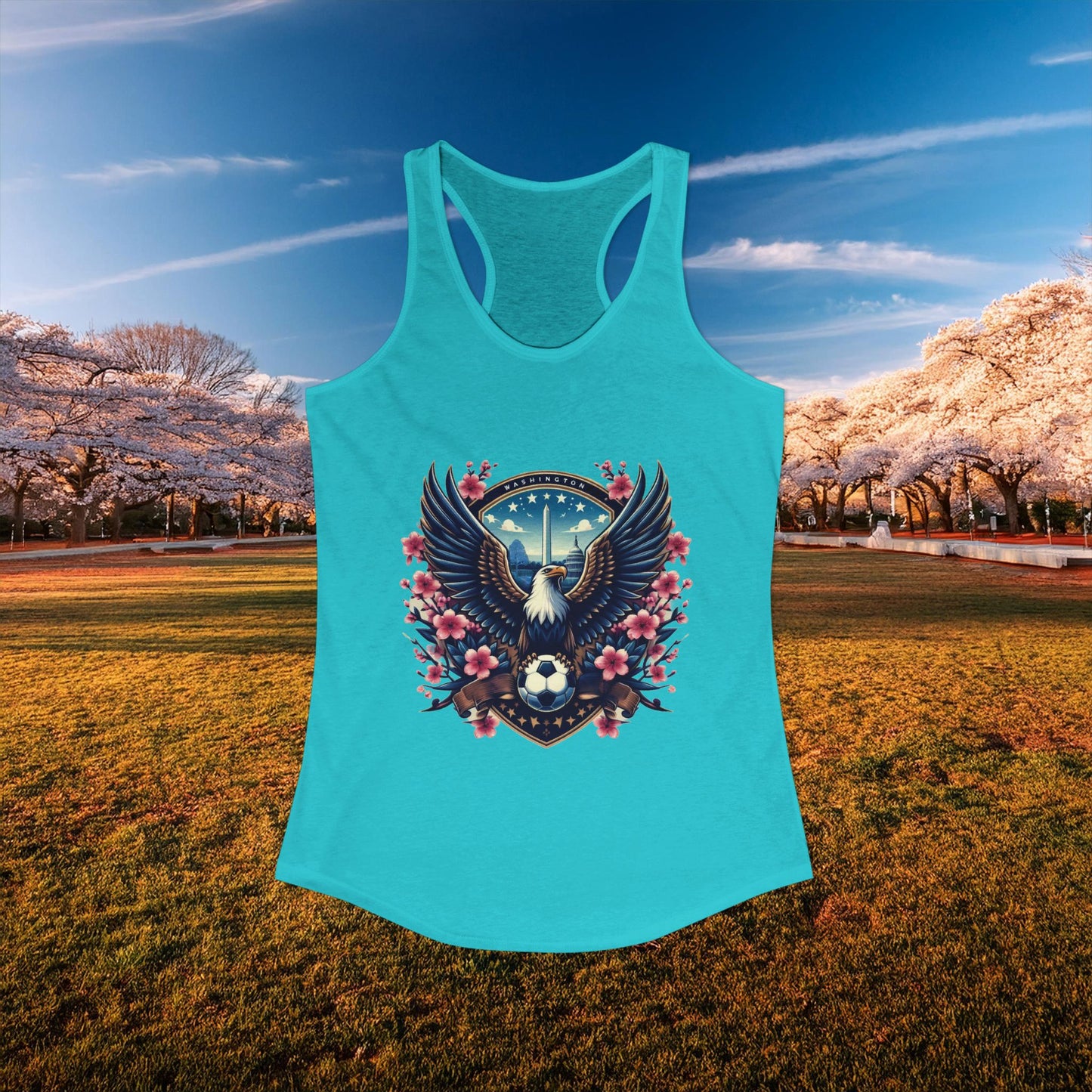 Washington Cherry Blossom Racerback Tank