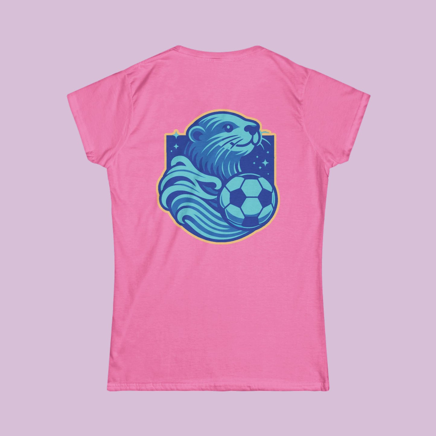 Sea Otter Soccer Logo Women's Softstyle Tee