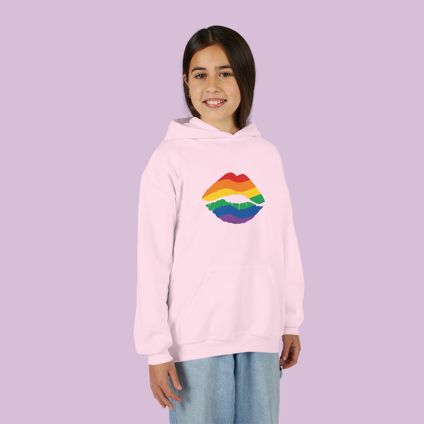 Rainbow Kiss Youth Hoodie