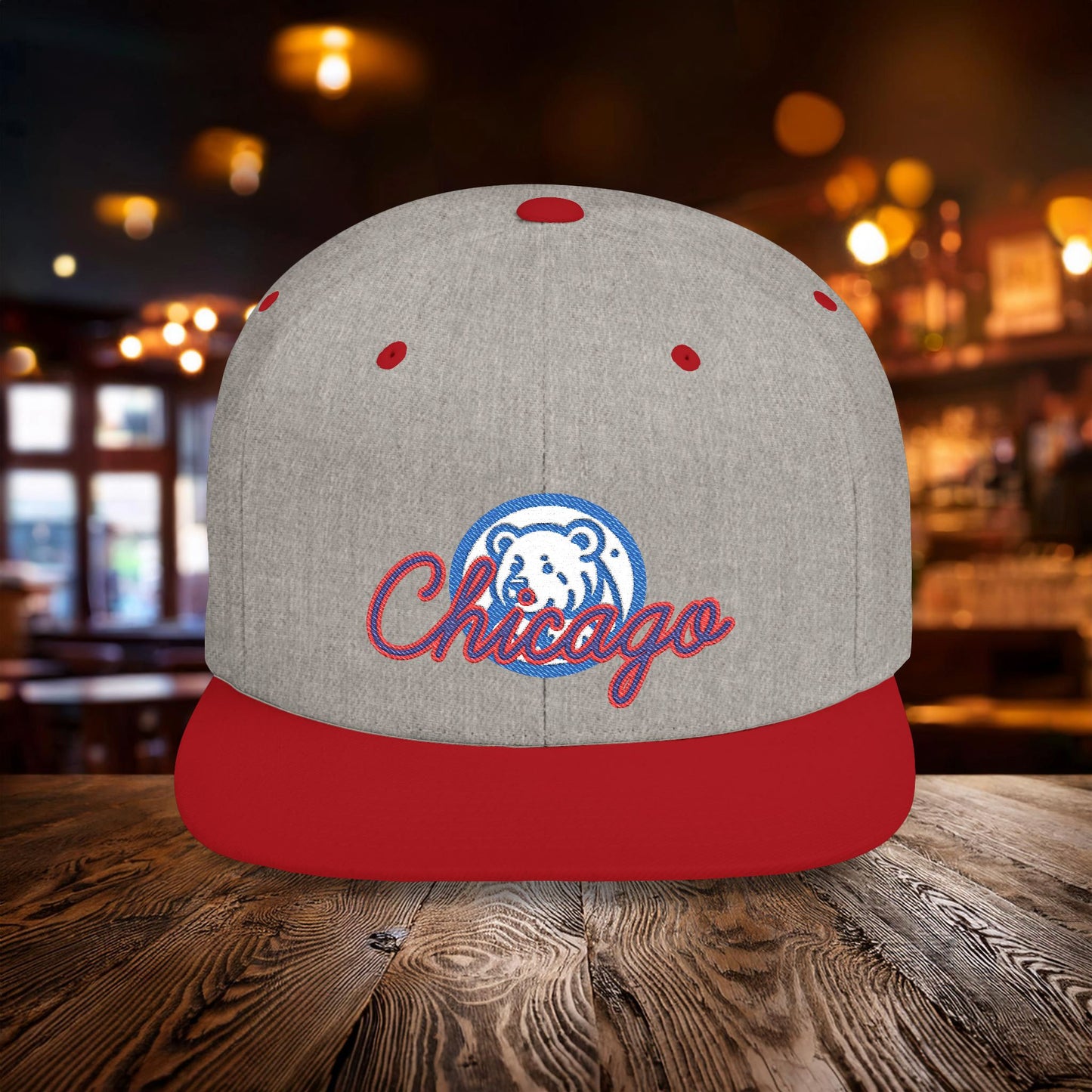 Chicago Bear Cub Baseball Flat Bill Snapback