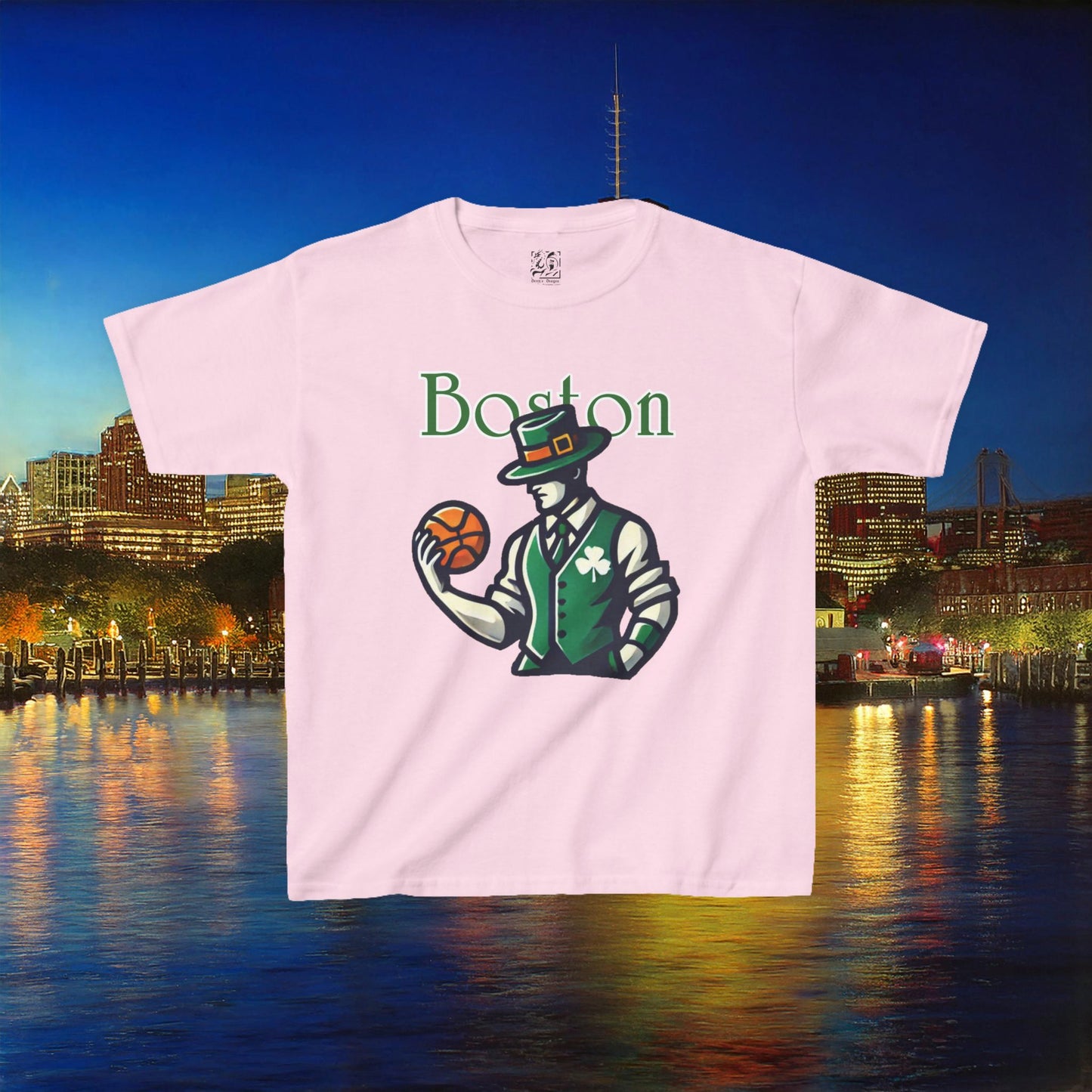 Boston Basketball Kids Tee