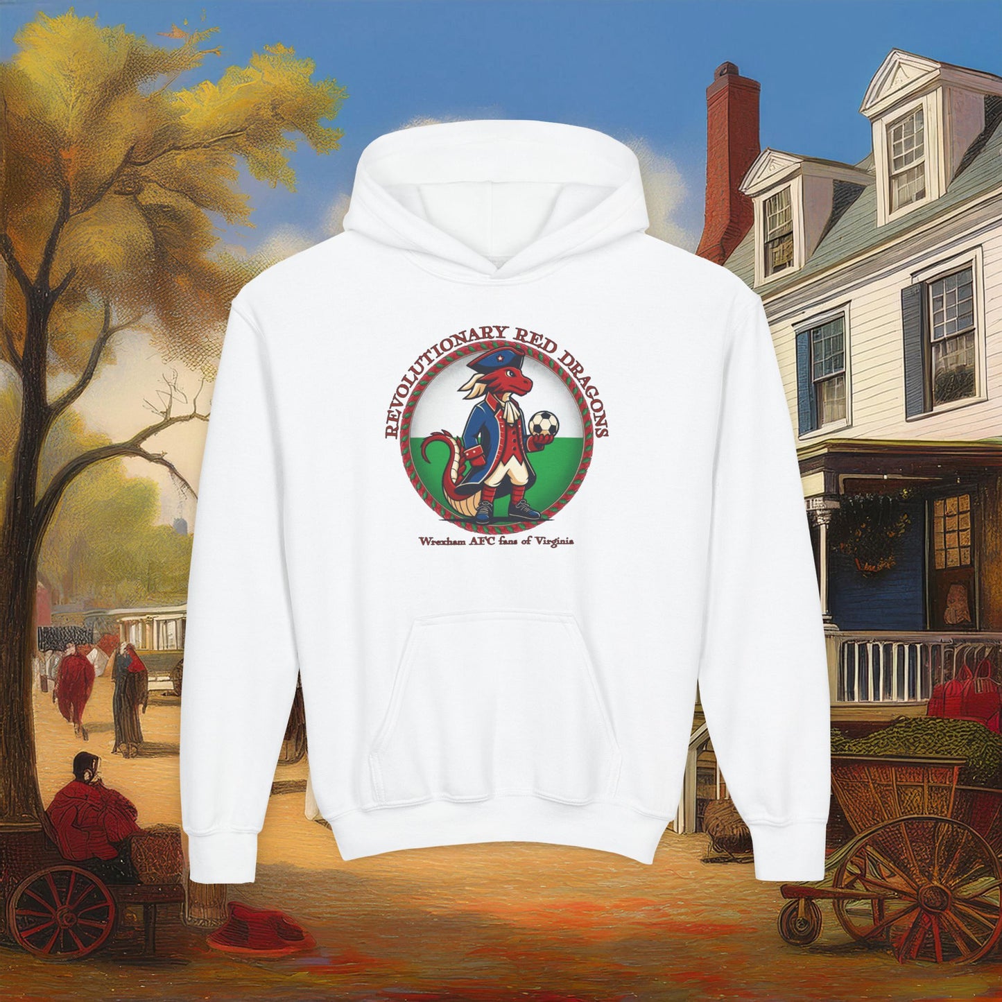 Little Revolutionary Red Dragons Youth Hoodie