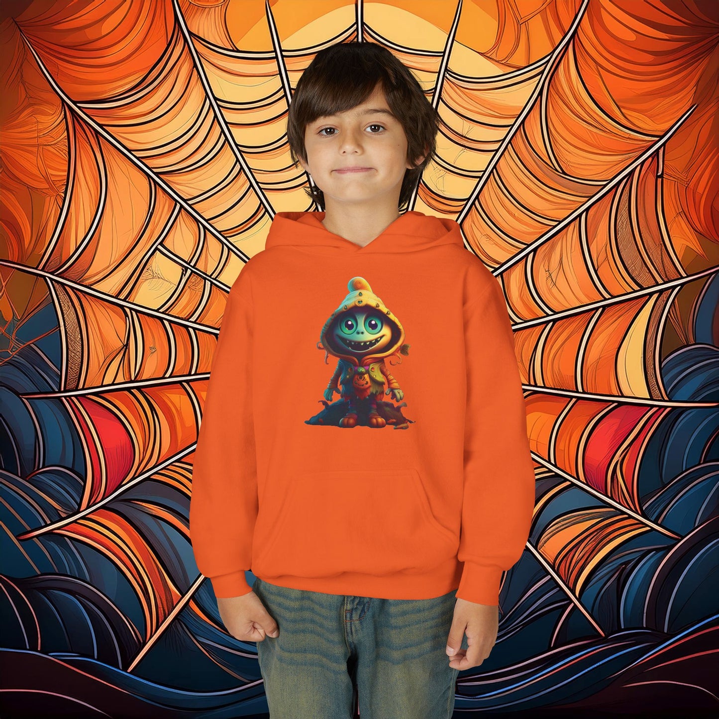 Trick or Treat Monster Youth Hoodie