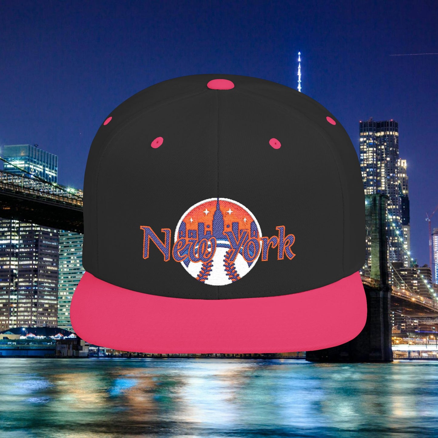 NY Metro Baseball Flat Bill Snapback