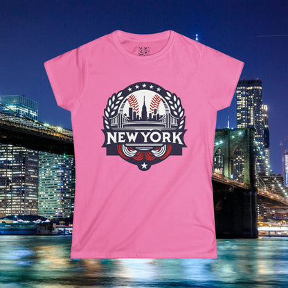 New York Bronx Baseball Women's Softstyle Tee