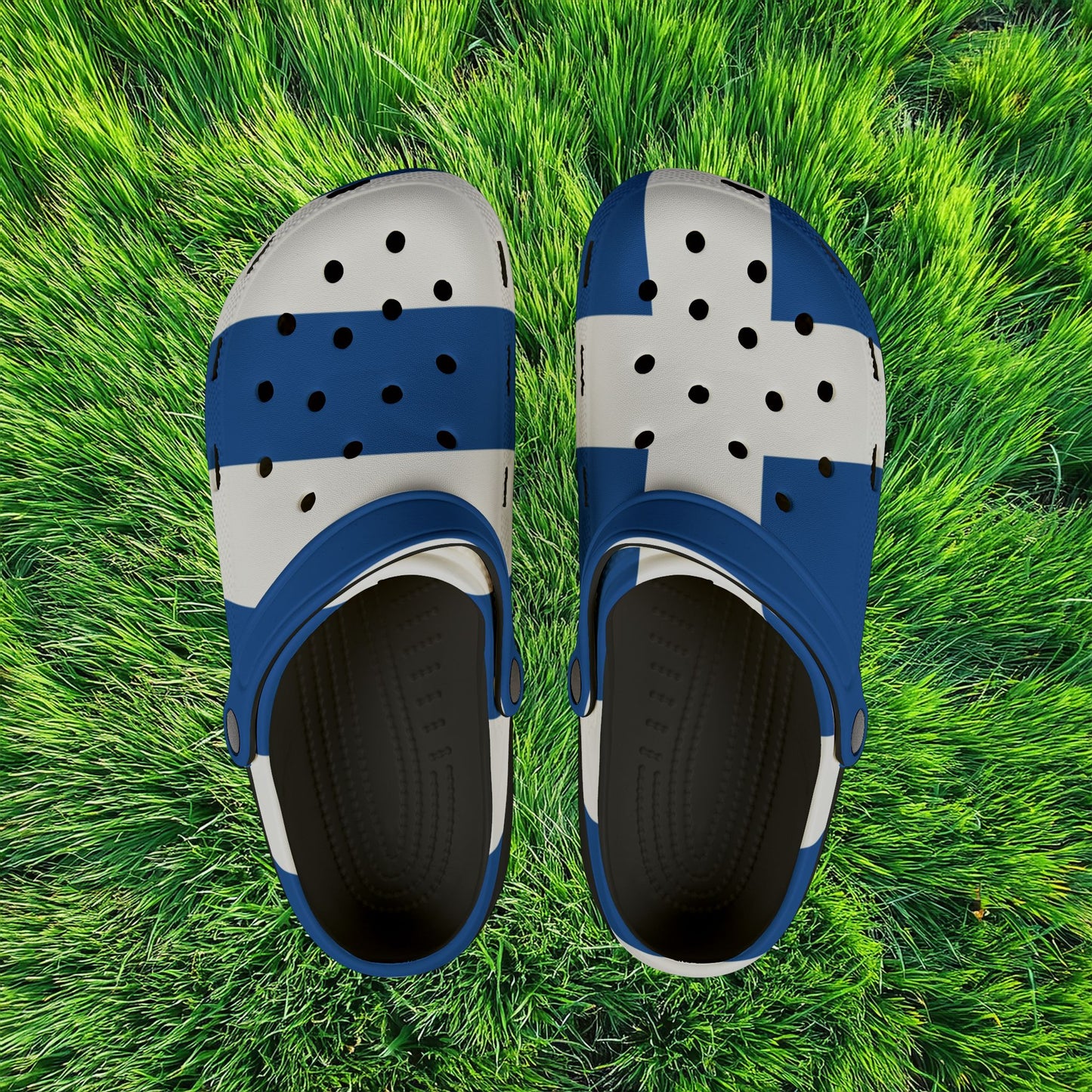 The Greek Flag Foam Clogs