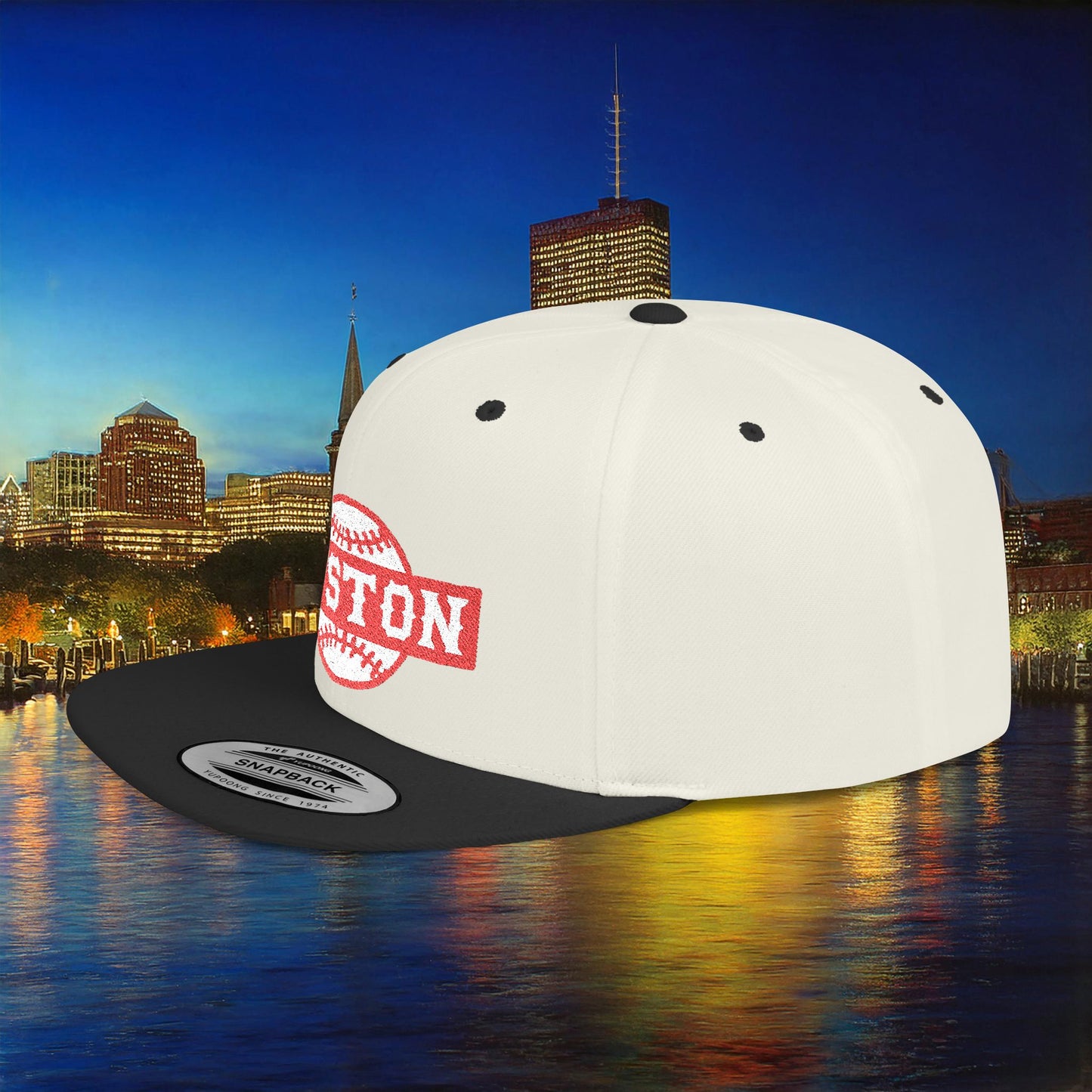 Boston Baseball Flat Bill Snapback