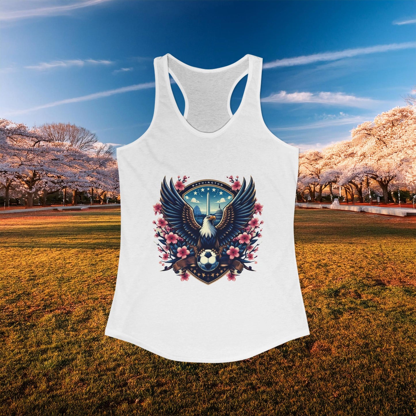 Washington Cherry Blossom Racerback Tank
