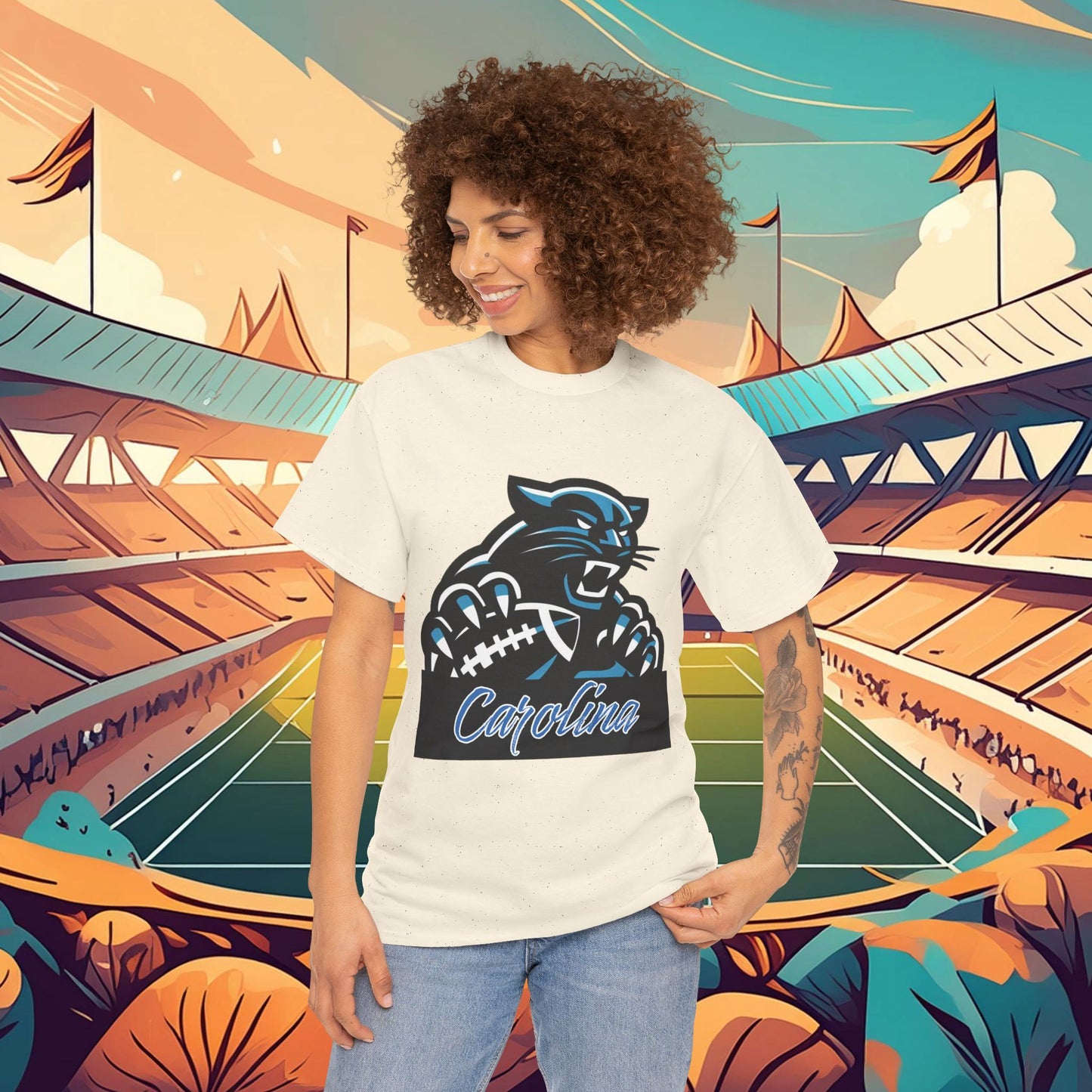 Carolina Football Crest Tee