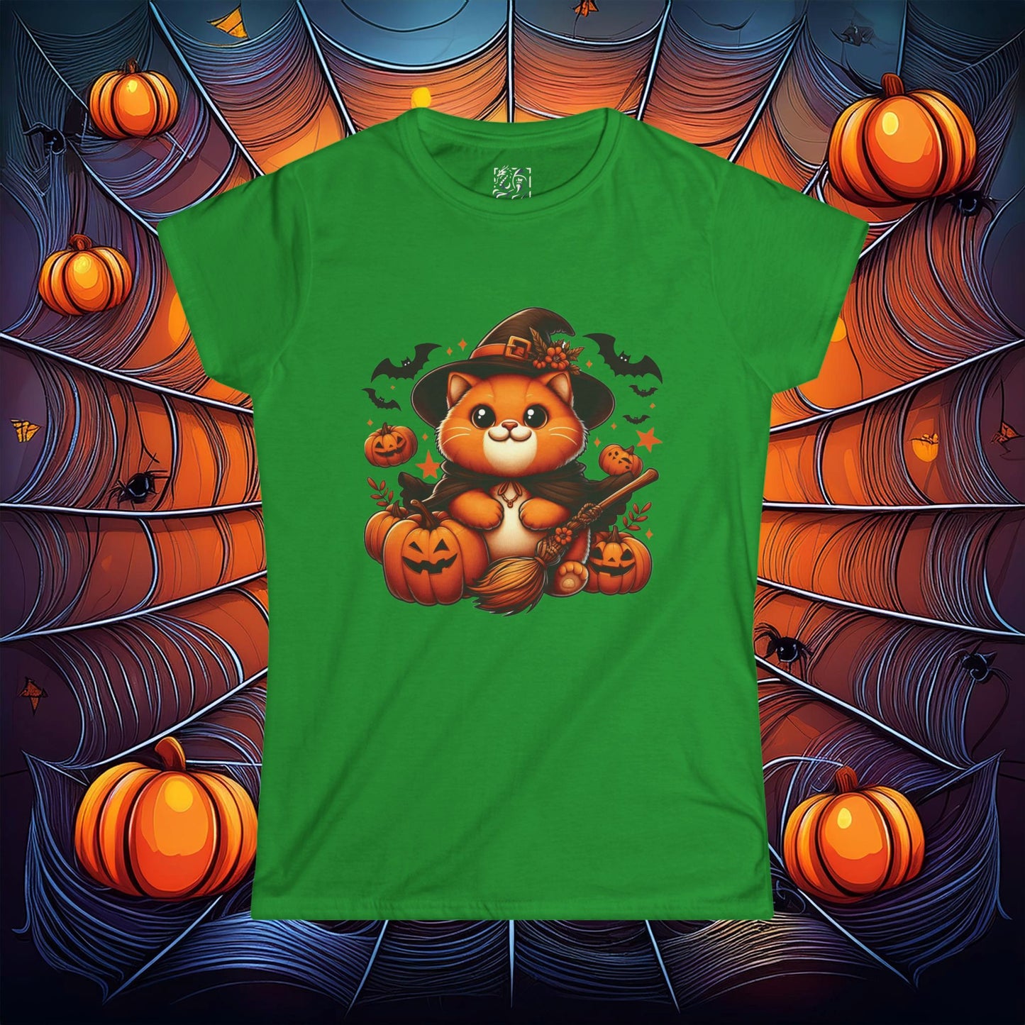 Halloween Cat Women's Softstyle Tee