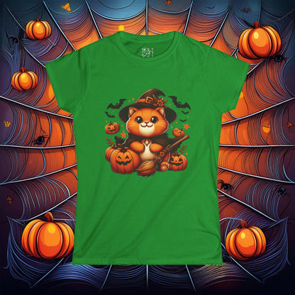 Halloween Cat Women's Softstyle Tee