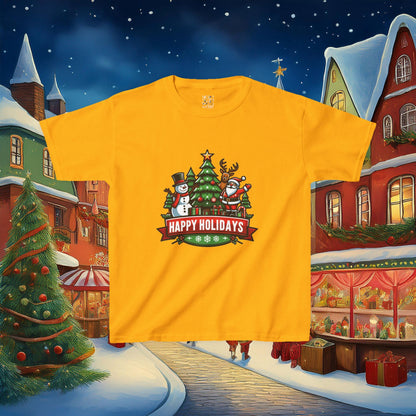 Happy Holidays Kids Tee
