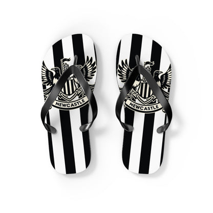 Newcastle United B&W Crest Flip Flops